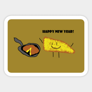 happy new year cornbread! Sticker